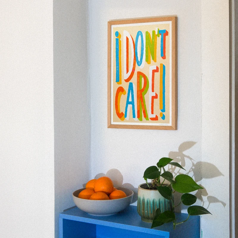 I don't Care (DIN A3) | Edition SCHEE | Risographie