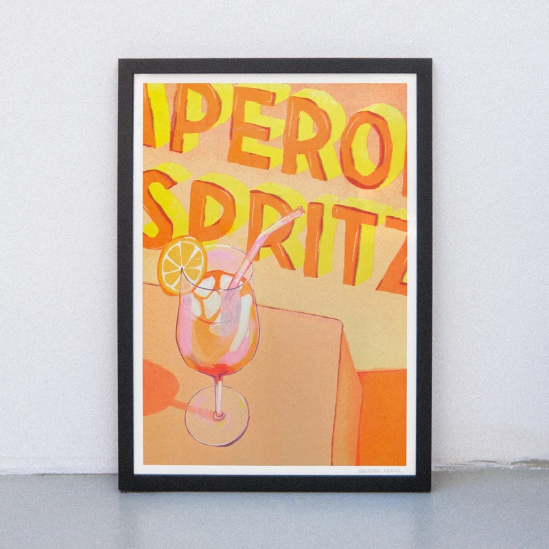 Aperol Spritz (DIN A3) | Edition SCHEE | Risographie