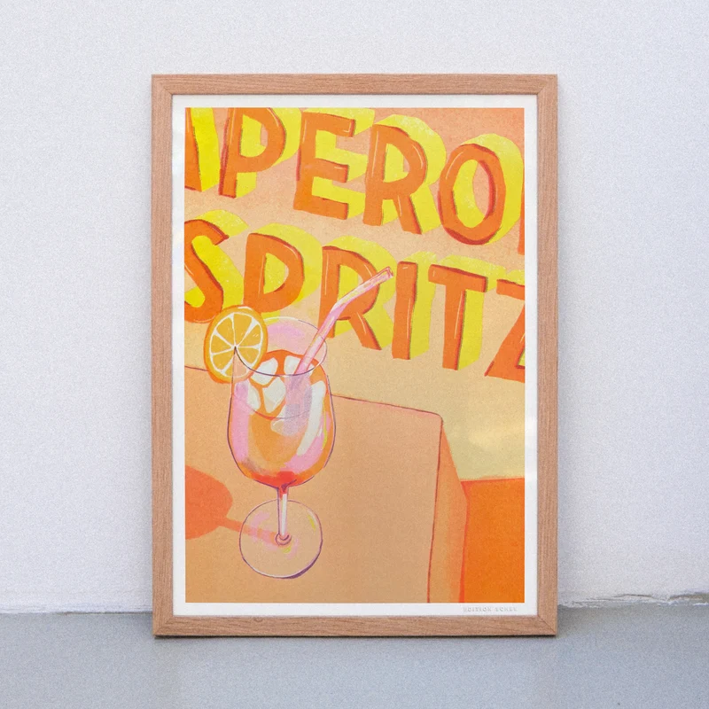 Aperol Spritz (DIN A3) | Edition SCHEE | Risographie