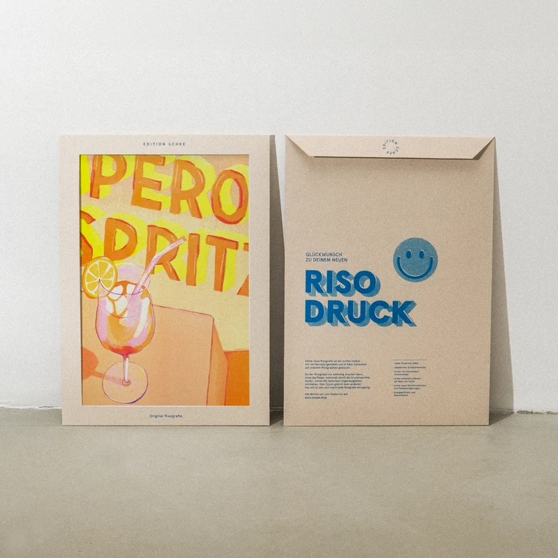 Aperol Spritz (DIN A3) | Edition SCHEE | Risographie