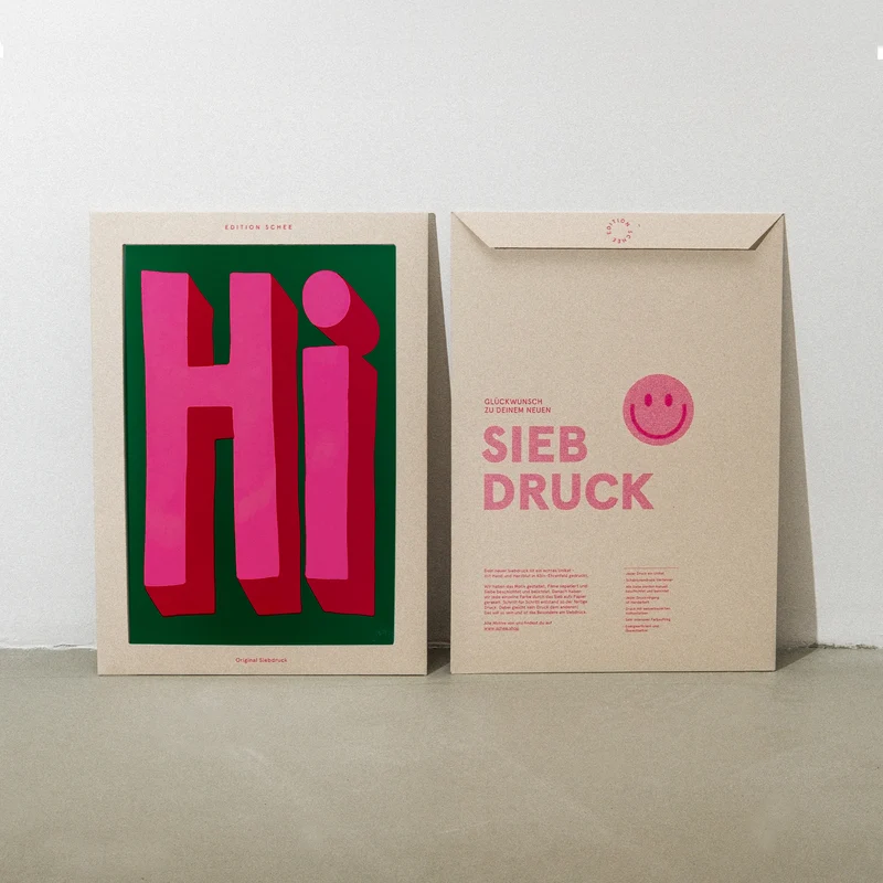 Hi (DIN A3) | Edition SCHEE | Siebdruck