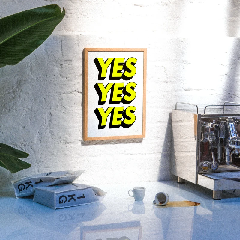 Yes Yes Yes (DIN A3) | Edition SCHEE | Siebdruck