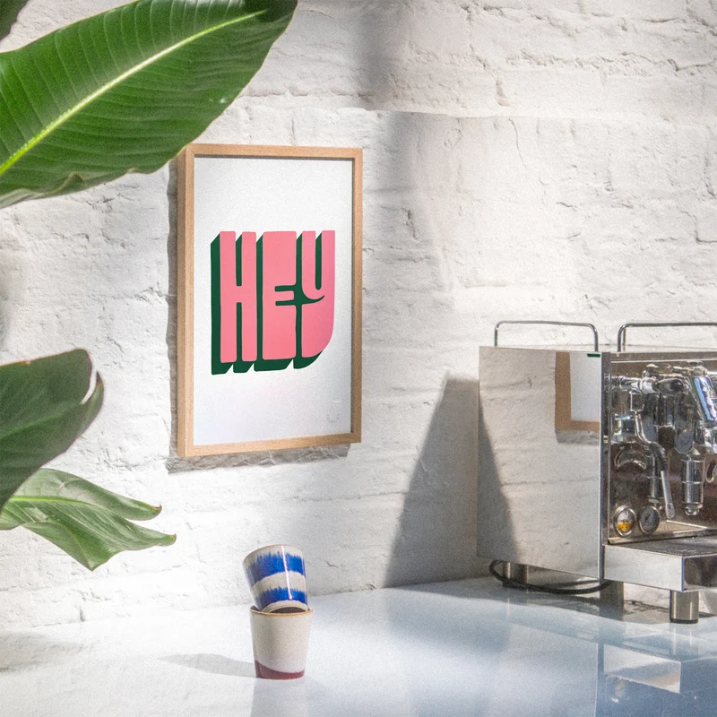 Hey (DIN A3) | Edition SCHEE | Siebdruck