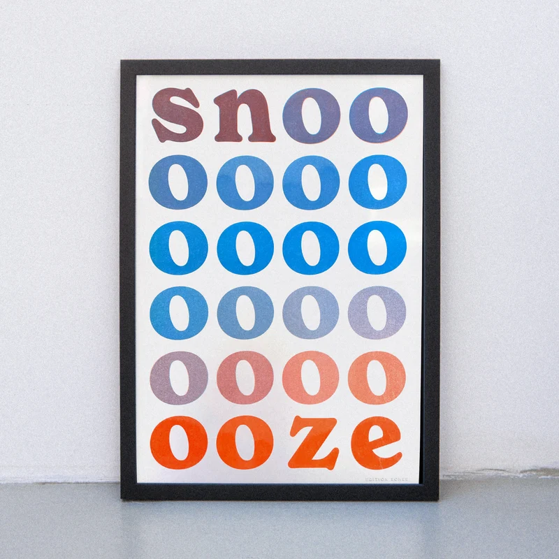 Snooze (DIN A3) | Edition SCHEE | Risographie