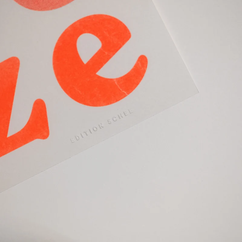 Snooze (DIN A3) | Edition SCHEE | Risographie