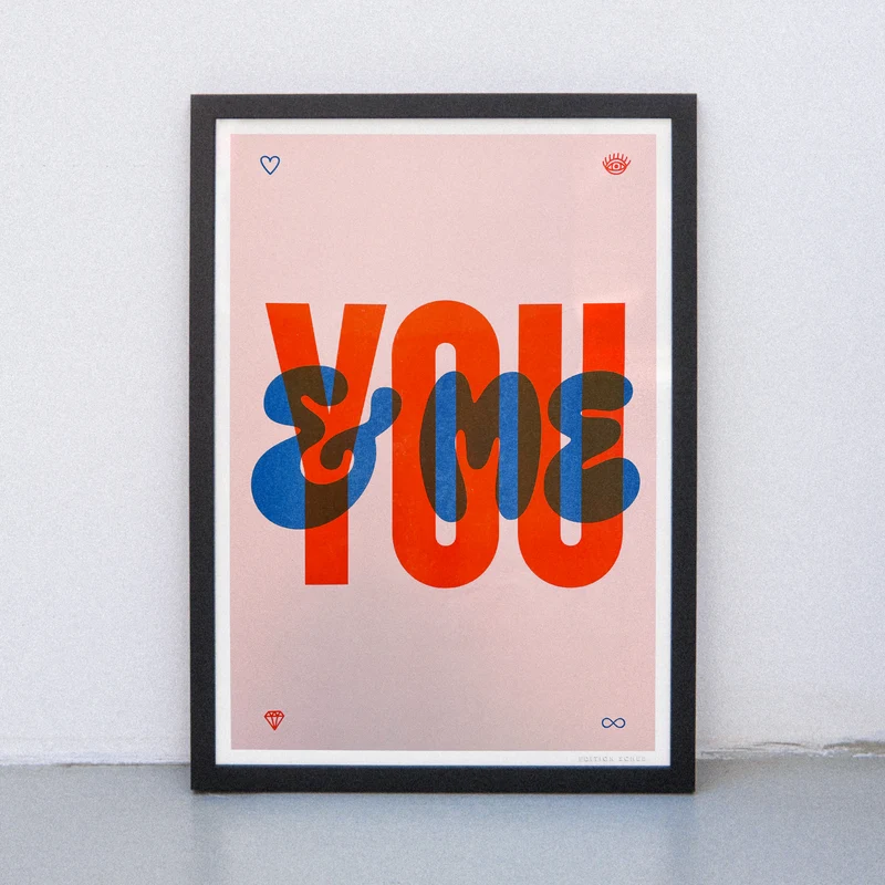 You and me (DIN A3) | Edition SCHEE | Risographie