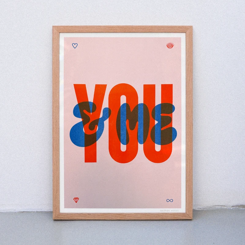 You and me (DIN A3) | Edition SCHEE | Risographie
