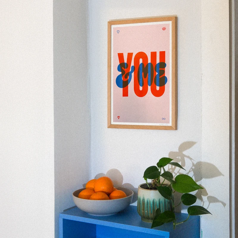 You and me (DIN A3) | Edition SCHEE | Risographie