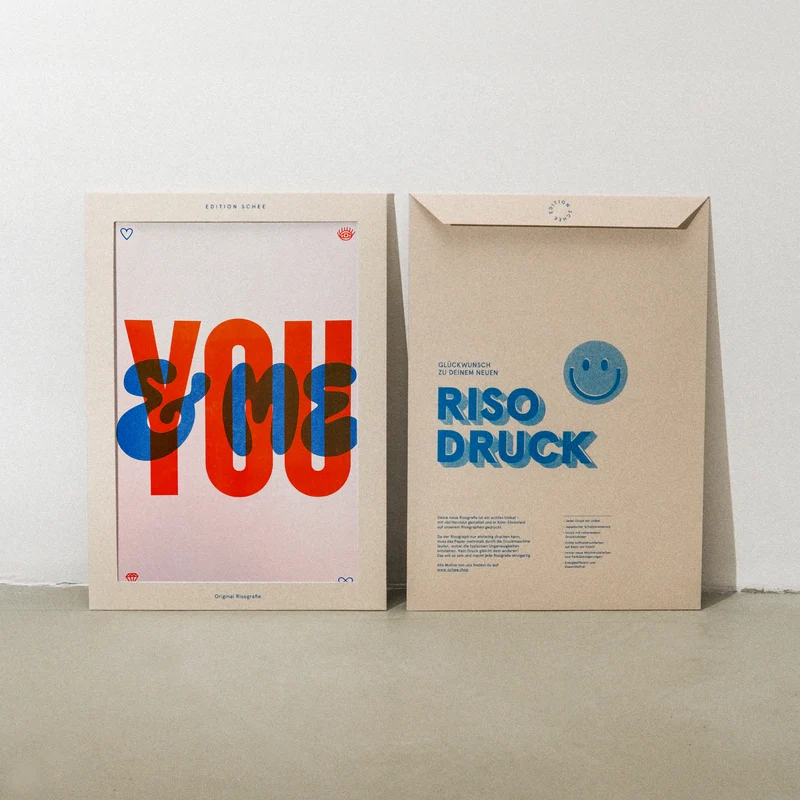 You and me (DIN A3) | Edition SCHEE | Risographie