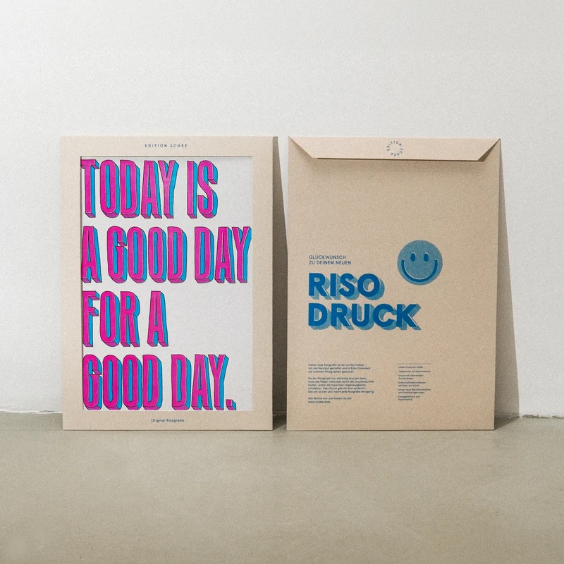 Today is a good day (DIN A3) | Edition SCHEE | Risographie