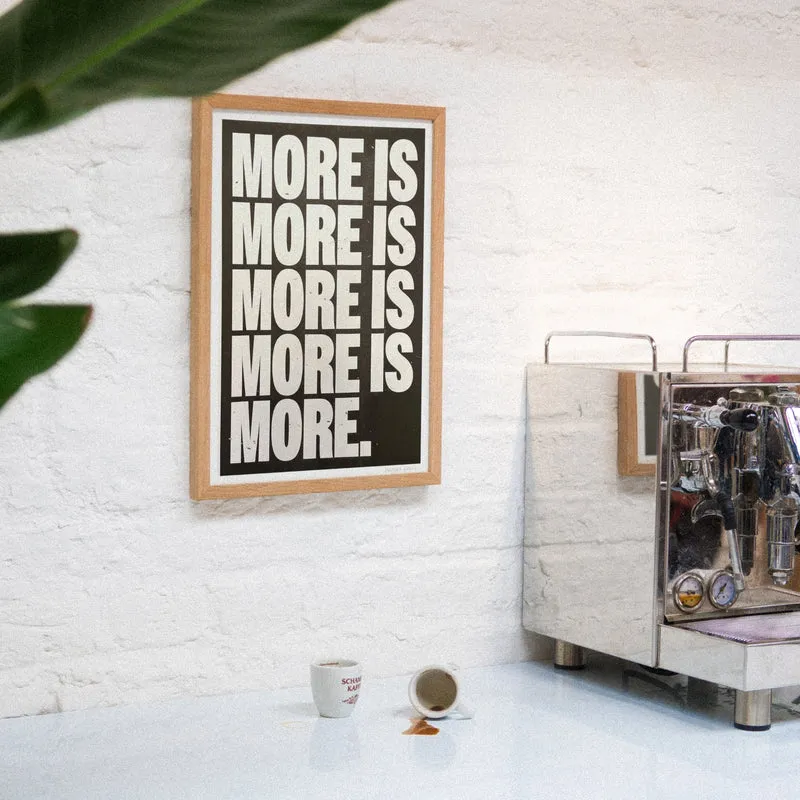 More is more (DIN A3) | Edition SCHEE | Risographie