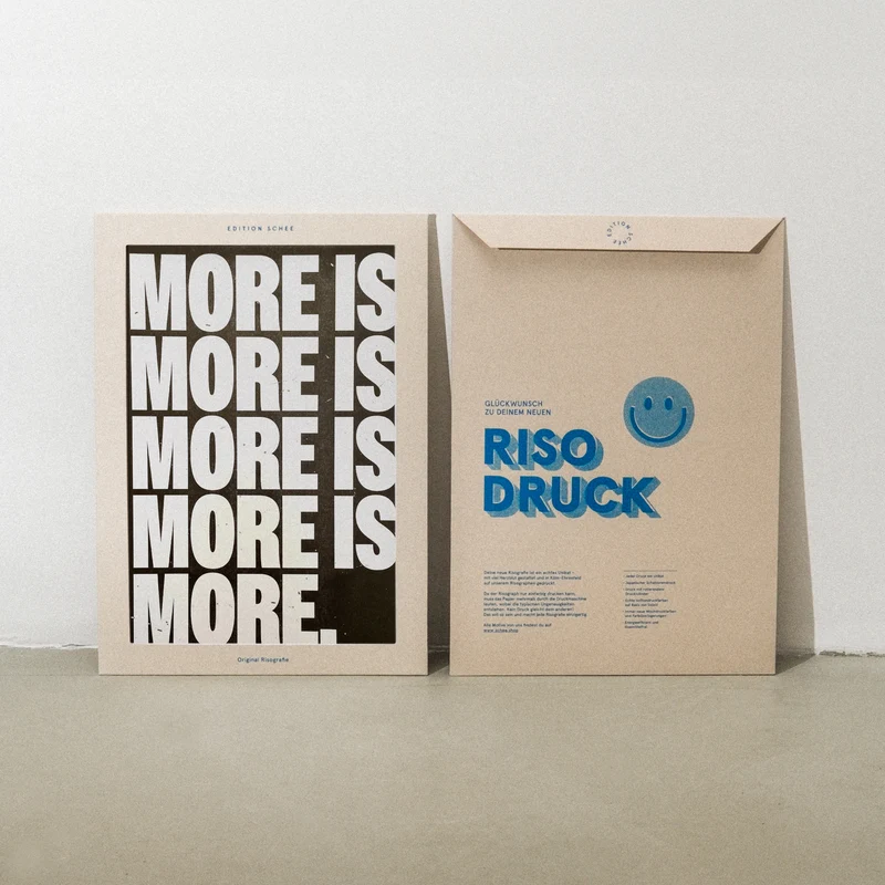 More is more (DIN A3) | Edition SCHEE | Risographie