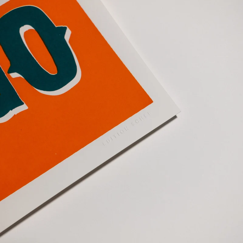 Less ego more amigo (DIN A3) | Edition SCHEE | Siebdruck