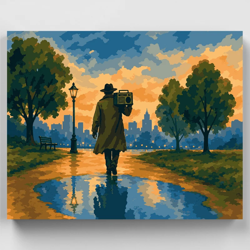Boombox in the Park - Paint by Numbers Kit