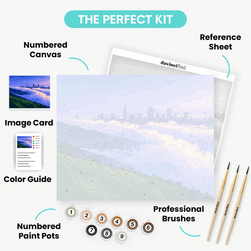 San Francisco Fog - Paint by Numbers Kit