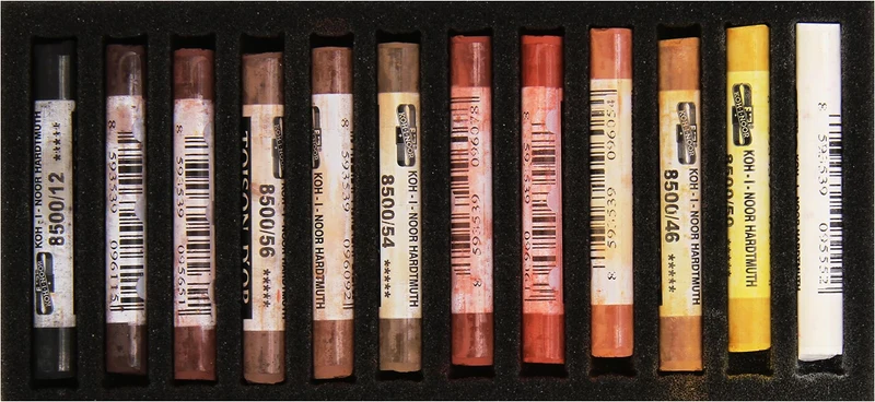KOH-I-NOOR | Toison d'Or Soft Pastellkreide Brauntöne 12er Set
