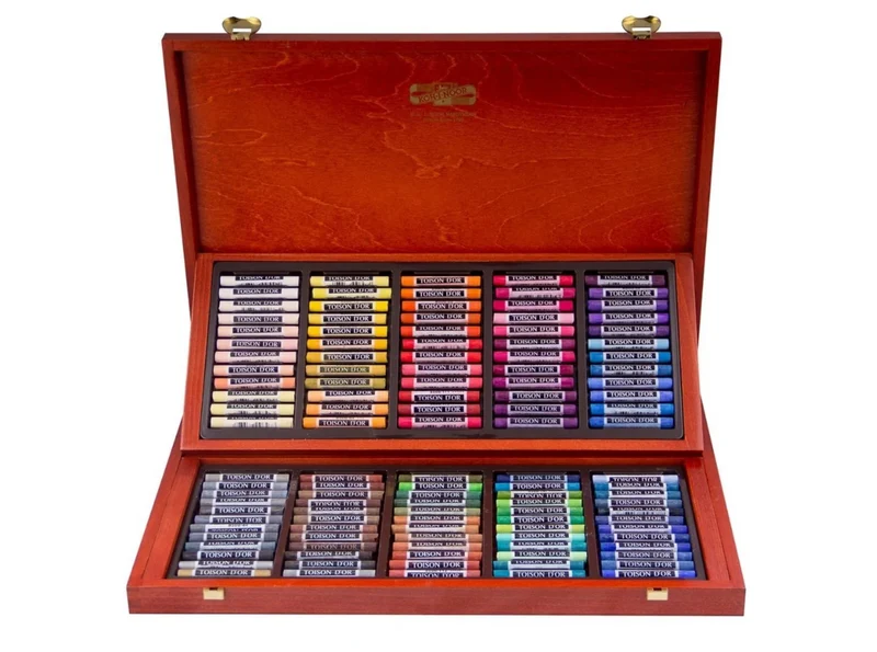 KOH-I-NOOR | Toison d'Or Soft Pastellkreide Holzkoffer 120er Set