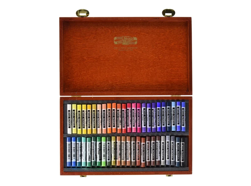 KOH-I-NOOR | Toison d'Or Soft Pastellkreide Holzkoffer 48er Set
