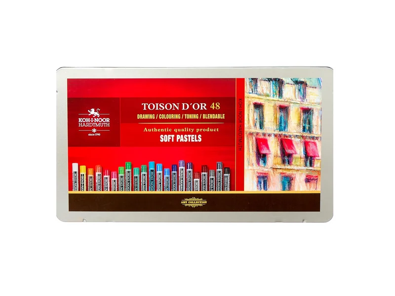 KOH-I-NOOR | Toison d'Or Soft Pastellkreide Metallbox 48er Set