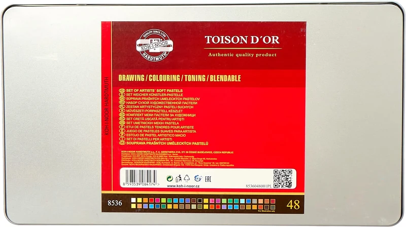 KOH-I-NOOR | Toison d'Or Soft Pastellkreide Metallbox 48er Set