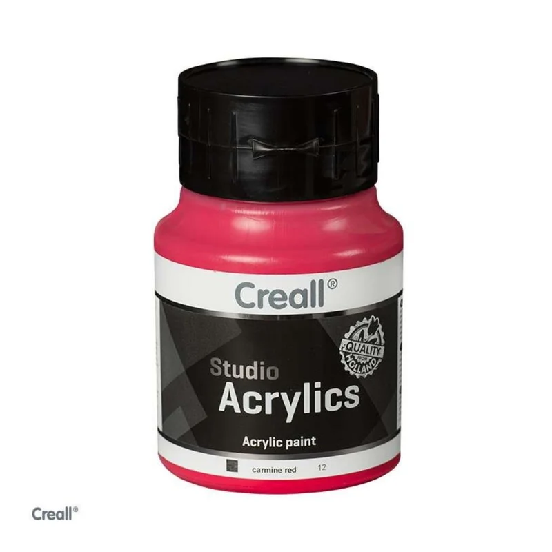 Creall | Studio Acrylics Acrylfarbe 500ml Flasche Wasserbasiert, schnell trocknend, Wasserfest & Mischbar