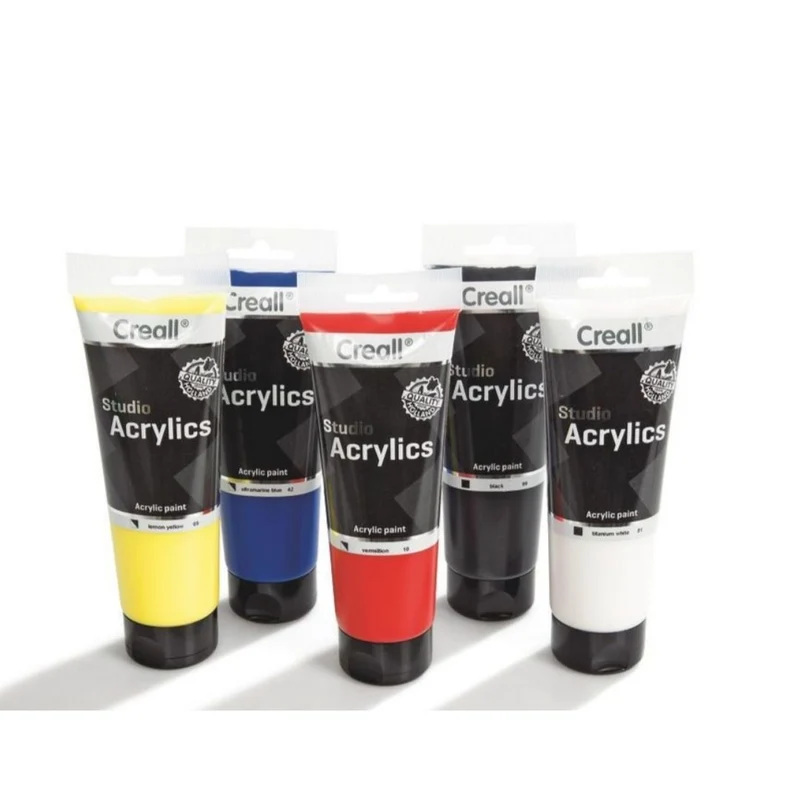 Creall | Studio Acrylics Acrylfarbe 250ml Tube Wasserbasiert, schnell trocknend, Wasserfest & Mischbar