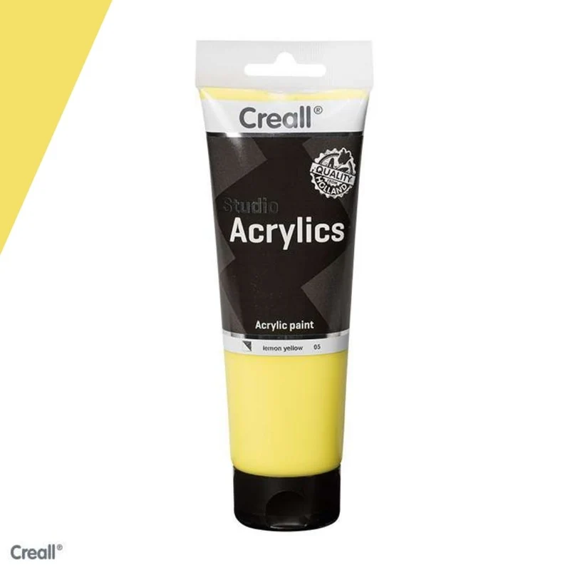 Creall | Studio Acrylics Acrylfarbe 250ml Tube Wasserbasiert, schnell trocknend, Wasserfest & Mischbar