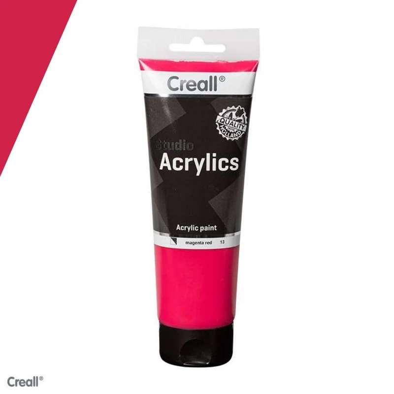 Creall | Studio Acrylics Acrylfarbe 250ml Tube Wasserbasiert, schnell trocknend, Wasserfest & Mischbar