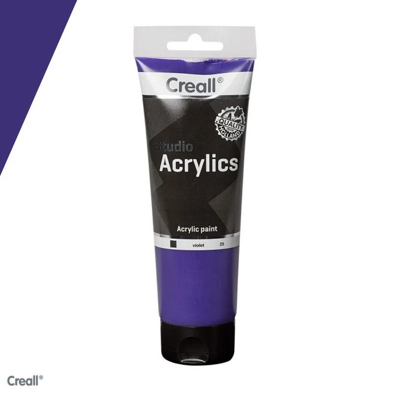 Creall | Studio Acrylics Acrylfarbe 250ml Tube Wasserbasiert, schnell trocknend, Wasserfest & Mischbar