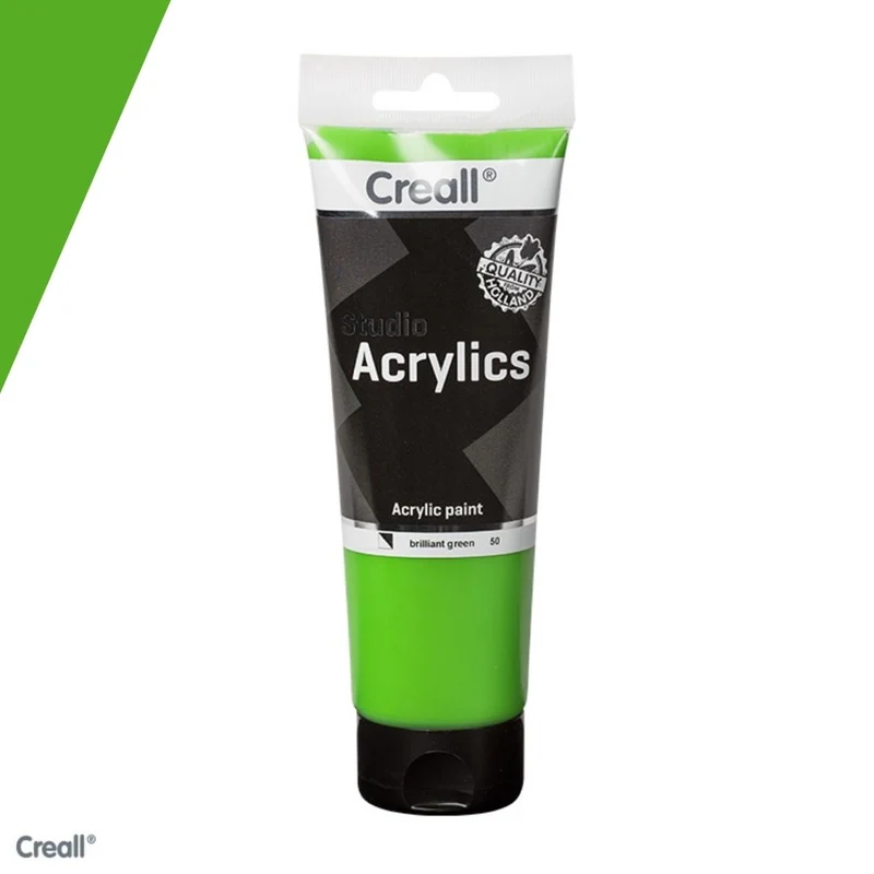 Creall | Studio Acrylics Acrylfarbe 250ml Tube Wasserbasiert, schnell trocknend, Wasserfest & Mischbar
