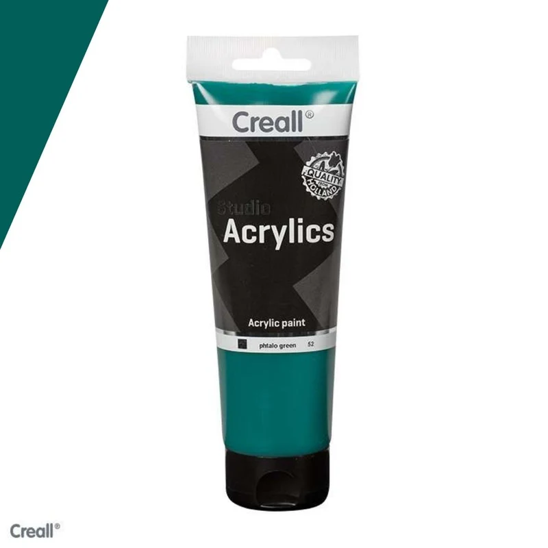 Creall | Studio Acrylics Acrylfarbe 250ml Tube Wasserbasiert, schnell trocknend, Wasserfest & Mischbar