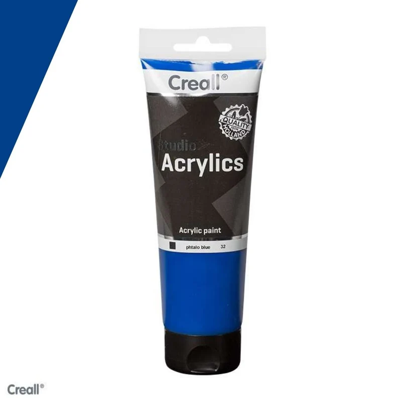 Creall | Studio Acrylics Acrylfarbe 250ml Tube Wasserbasiert, schnell trocknend, Wasserfest & Mischbar