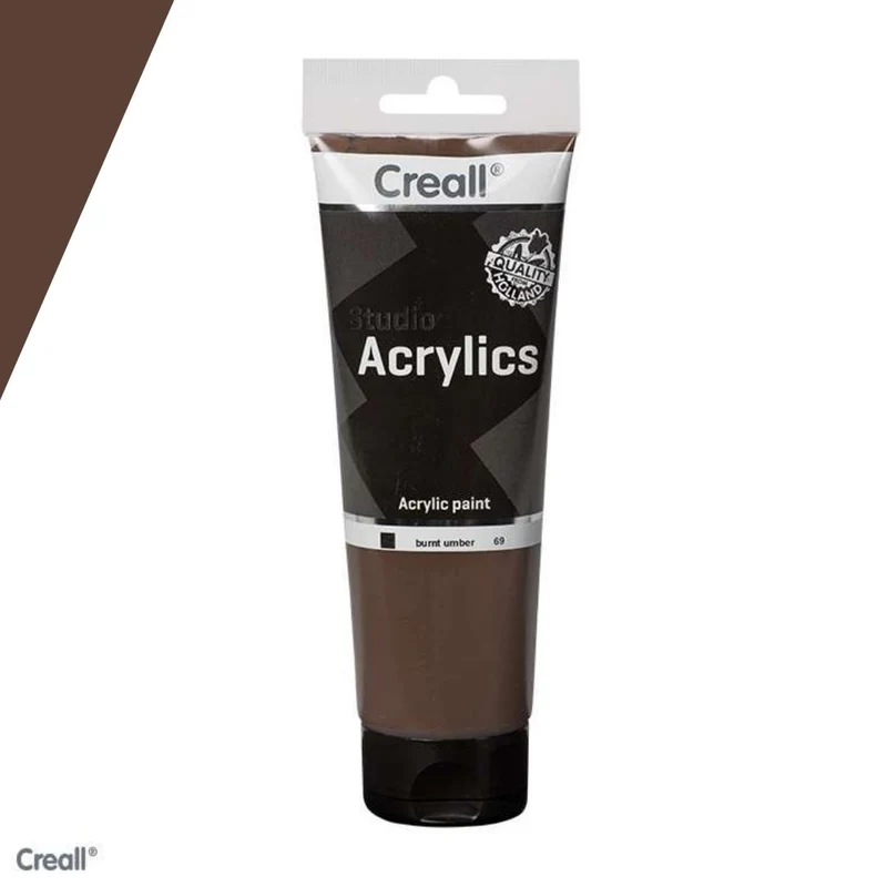 Creall | Studio Acrylics Acrylfarbe 250ml Tube Wasserbasiert, schnell trocknend, Wasserfest & Mischbar