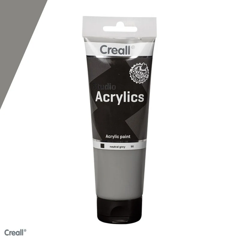 Creall | Studio Acrylics Acrylfarbe 250ml Tube Wasserbasiert, schnell trocknend, Wasserfest & Mischbar