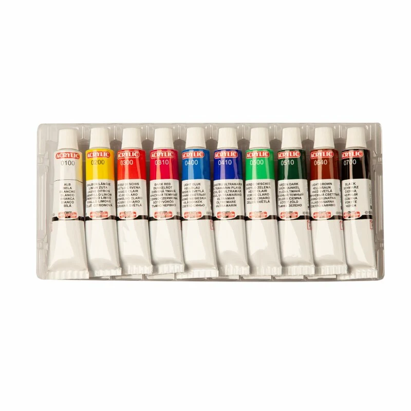 KOH-I-NOOR | Acrylfarben 10er Set - 10 x 16 ml Tuben