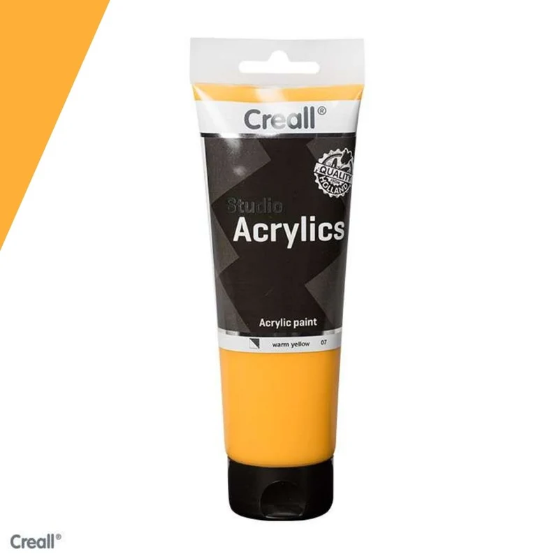 Creall | Studio Acrylics Acrylfarbe 120ml Tube Wasserbasiert, schnell trocknend, Wasserfest, Mischbar