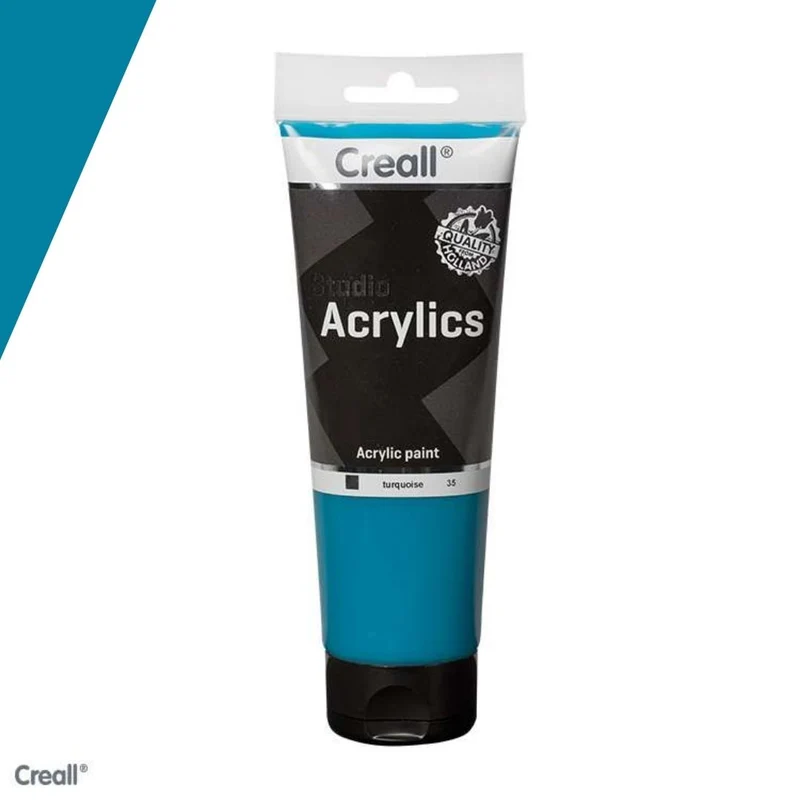 Creall | Studio Acrylics Acrylfarbe 120ml Tube Wasserbasiert, schnell trocknend, Wasserfest, Mischbar