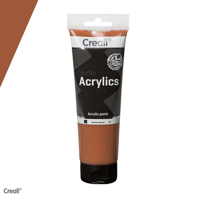 Creall | Studio Acrylics Acrylfarbe 120ml Tube Wasserbasiert, schnell trocknend, Wasserfest, Mischbar