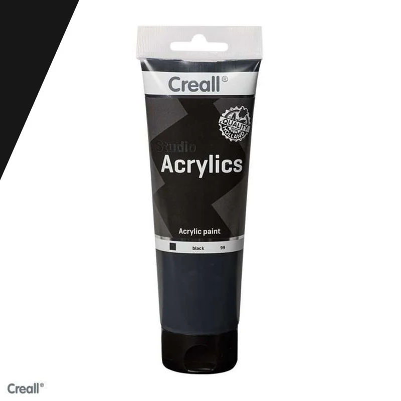 Creall | Studio Acrylics Acrylfarbe 120ml Tube Wasserbasiert, schnell trocknend, Wasserfest, Mischbar