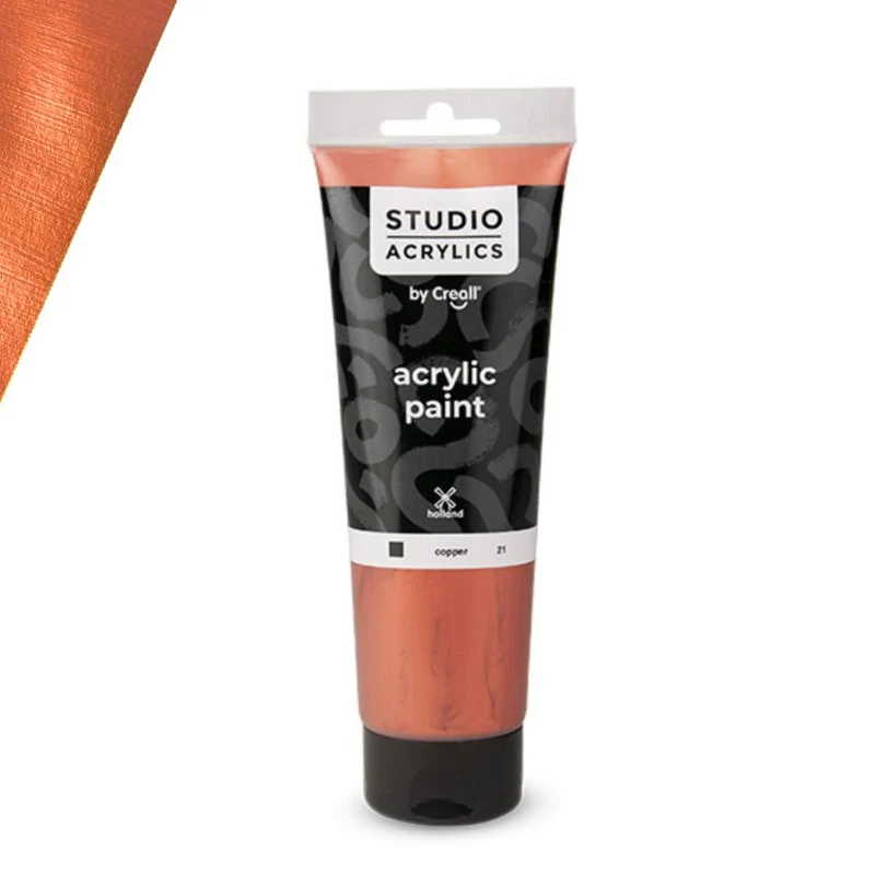 Creall | Studio Acrylics Acrylfarbe 120ml Tube Wasserbasiert, schnell trocknend, Wasserfest, Mischbar