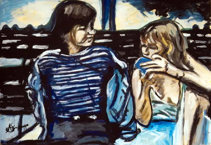 Armin Schanz | "City Streets 1 p.m." | 70 x 100 cm