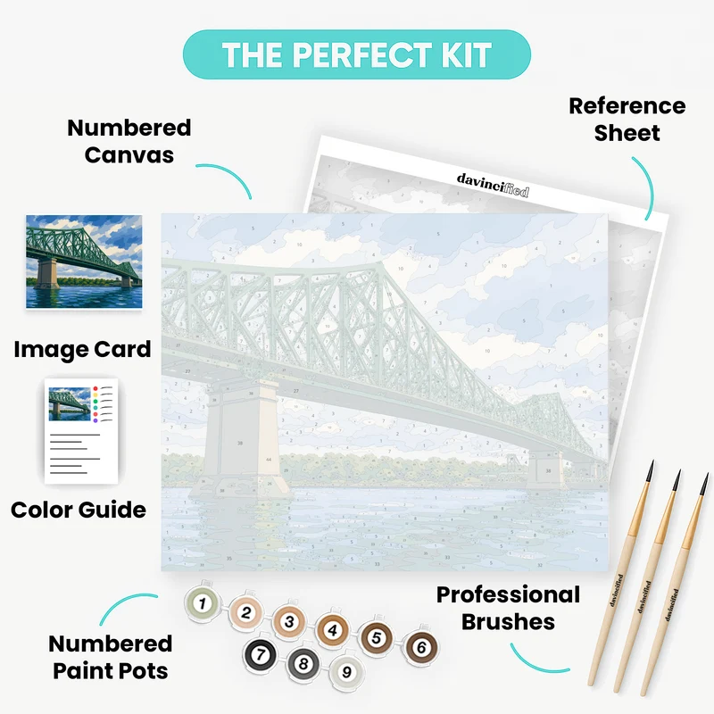 Jacques-Cartier Bridge - Paint by Numbers Kit