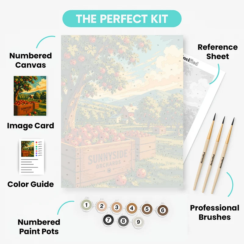 Sunnyside Orchards Harvest - Paint by Numbers Kit