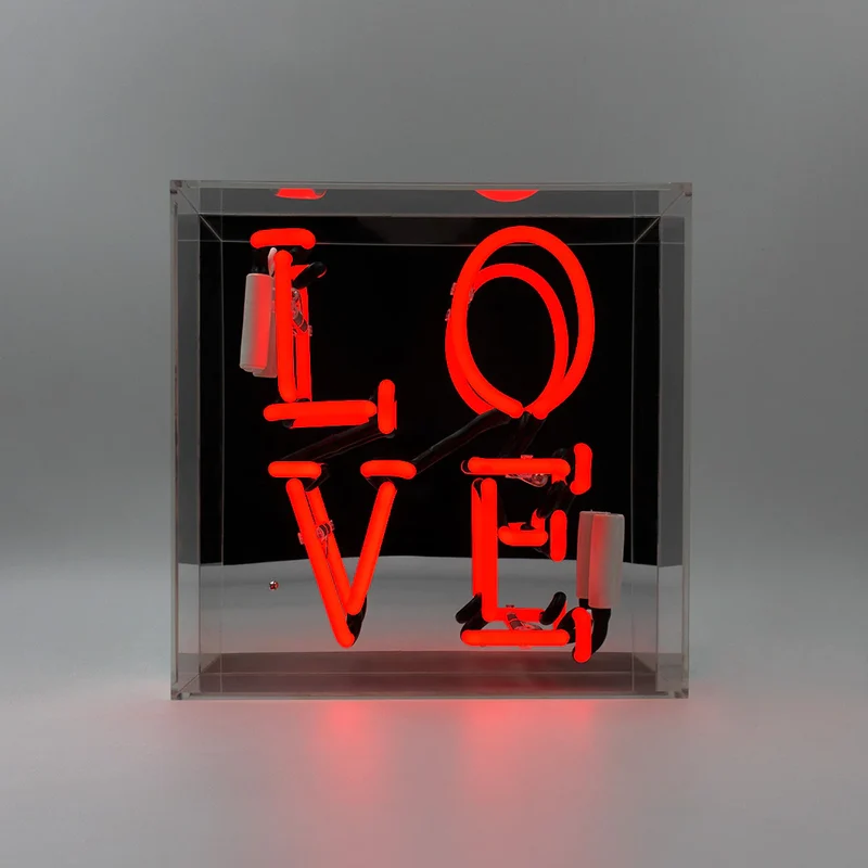 Neon Acryl Box “Love” | Romantisches Neon Licht | Locomocean
