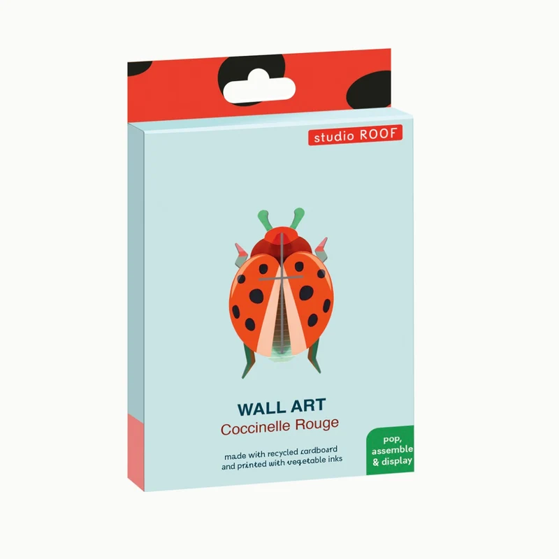Wanddeko “Coccinelle Rouge” | 3D Marienkäfer | studio ROOF