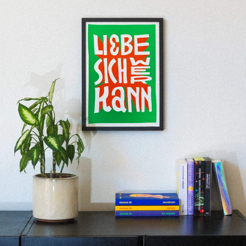 Liebe sich wer kann (DIN A3) | Edition SCHEE | Siebdruck