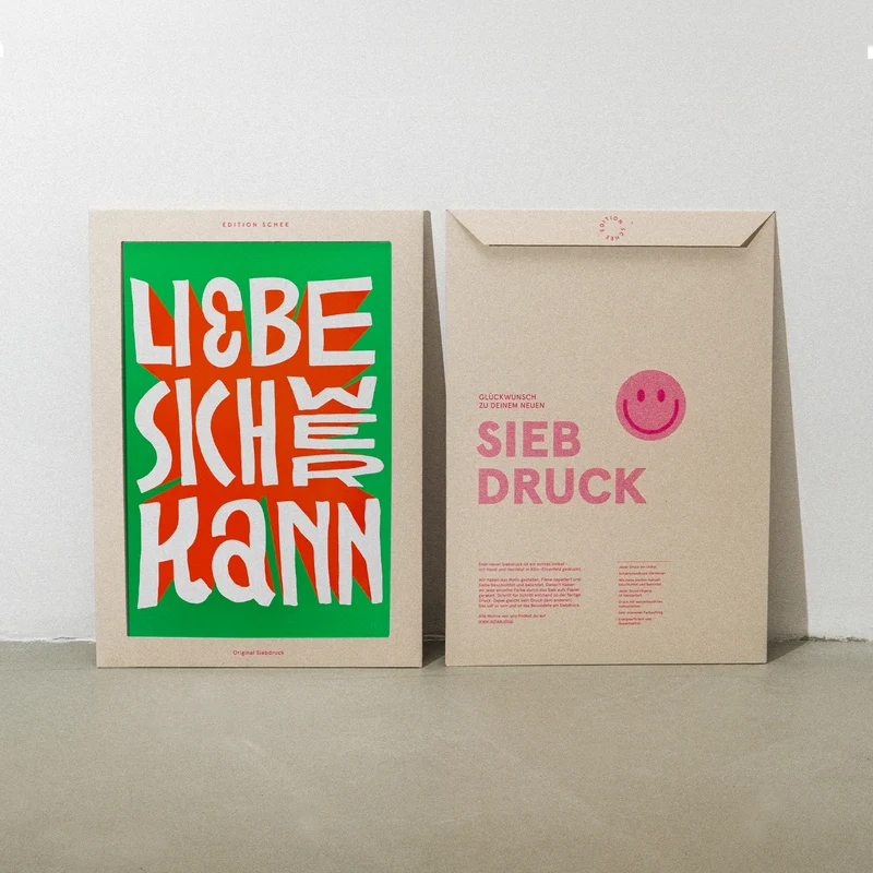 Liebe sich wer kann (DIN A3) | Edition SCHEE | Siebdruck