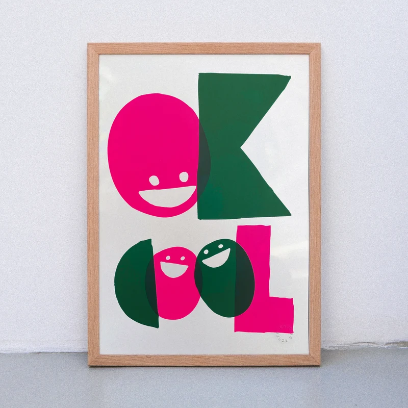OK COOL (DIN A3) | Edition SCHEE | Siebdruck