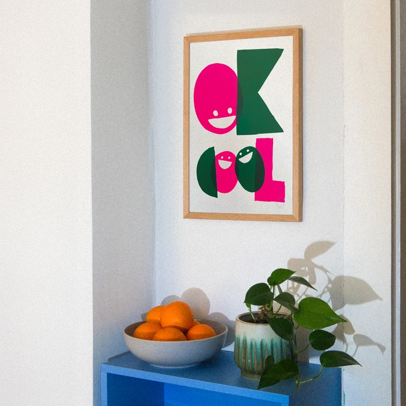 OK COOL (DIN A3) | Edition SCHEE | Siebdruck