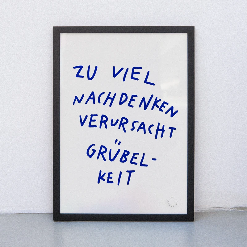 Grübelkeit (DIN A3) | Edition SCHEE | Siebdruck